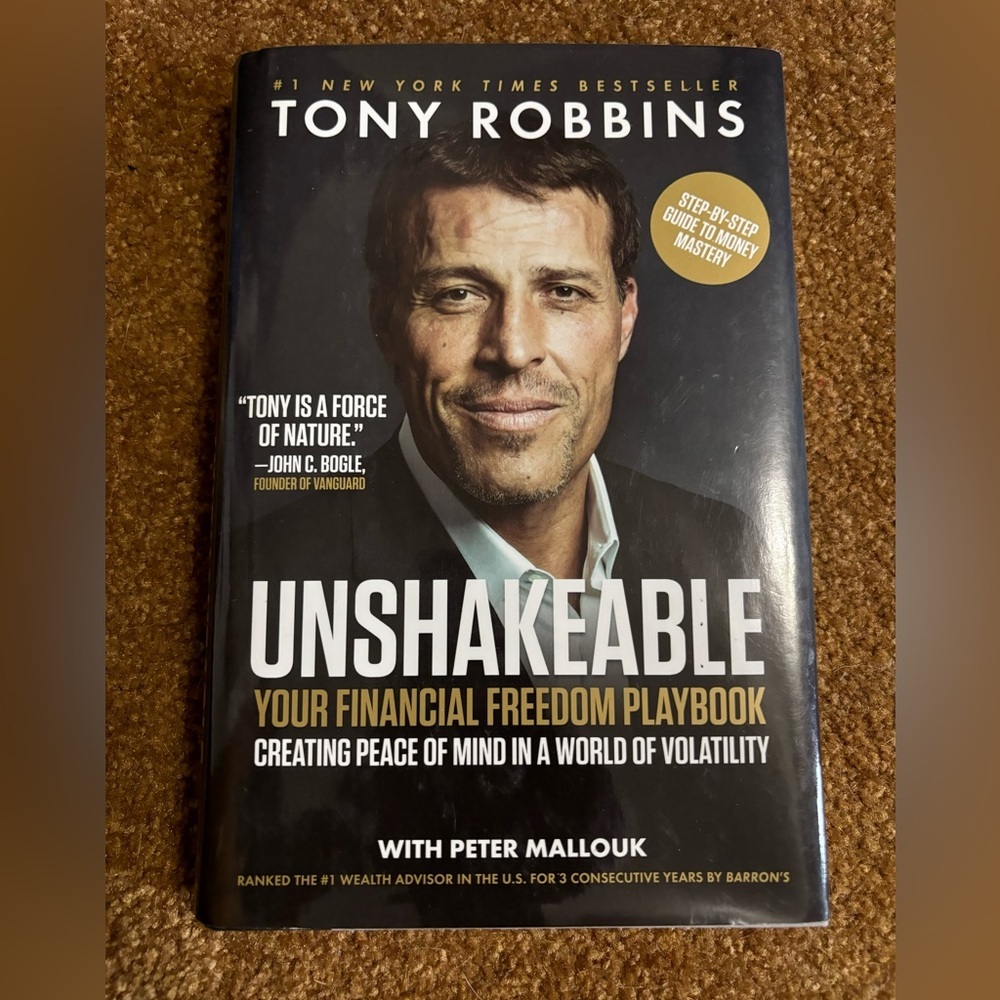 3/$20 Unshakeable Hardcover by Tony Robbins